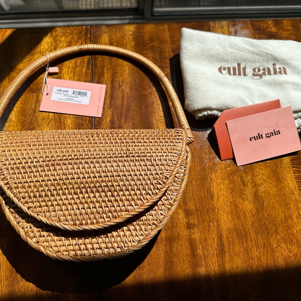 Cult Gaia Ryka Woven Shoulder Bag NWT